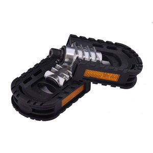 Pair Aluminum Alloy Bicycle Foldable Pedals 9/16 14mm For Road Mountain Bike"