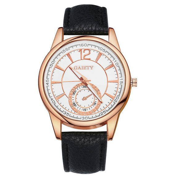 GAIETY G127 Fashion Women Quartz Watch Elegant Leather Strap Wrist Watch