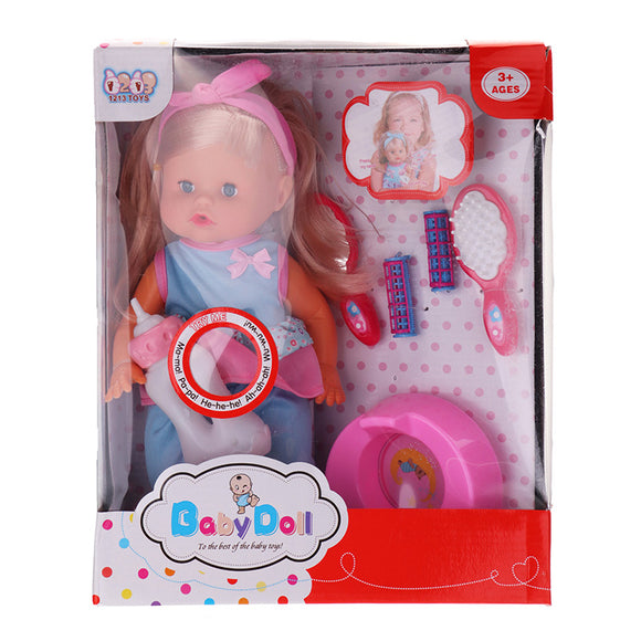 12 Lifelike Baby Dolls With Sound IC Sleeping Children Baby Girl Toy for Gift
