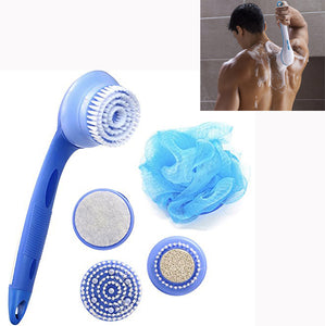 Honana BX-T856 Long-handle 5 in 1 Electric Bath SPA Massage Spin Shower Cleaning Brush Sit