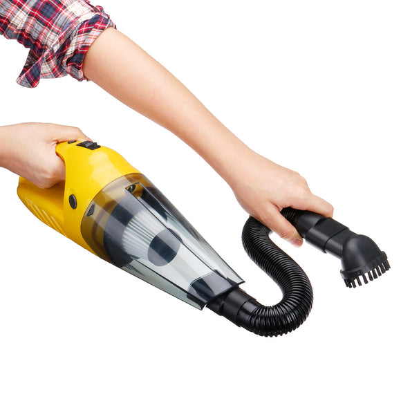 2200Mah Yellow 120W 100V to 240V Wireless Dry and Wet Car Household Vaccum Cleaner