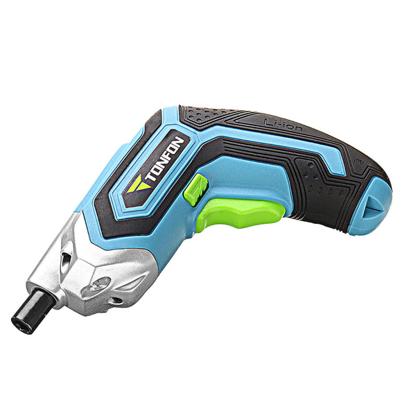 Tonfon 3.6V Cordless Electric Screwdriver USB Rechargable Power Screw Driver with Screw Bits