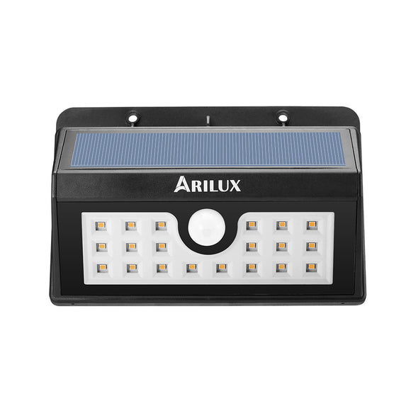 ARILUX AL-SL05 Wireless Solar 20 LED Waterproof PIR Motion Sensor Outdoor Warm White Wall Light