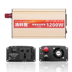 DC 12V/24V/48V To AC 220V 1200W Modified Sine Wave Power Inverter LCD Converter