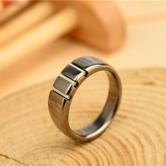 3pcs 1.5x6mm Tritium Vials Titanium Ring Self-Luminous 15years 18mm/20mm