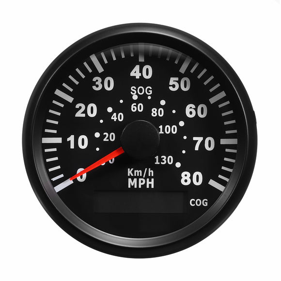 85MM GPS 80MPH 130km/h Speedometer Odometer Gauge For Car Truck Motorcycle Boat