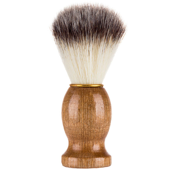 1 Pc Wooden Soft Hair Shaver Razor Brush Men Shaving Grooming Tool Salon Home Use Men