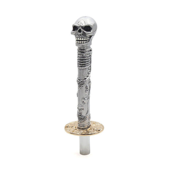 27cm Lenght Skull Head Design Car Gear Shift Knob Manual Shifter Lever