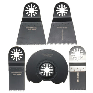 5pcs Multitool Saw Blade Accessories Kit Oscillating Multitool