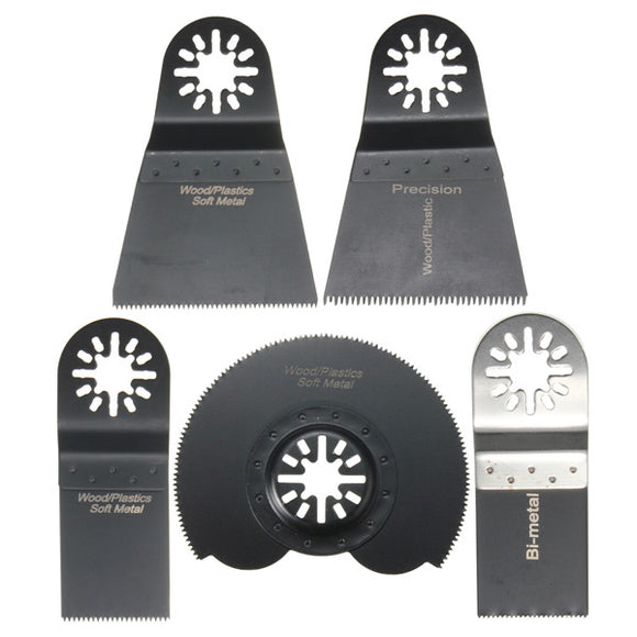 5pcs Multitool Saw Blade Accessories Kit Oscillating Multitool