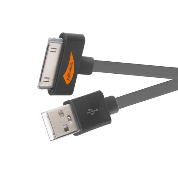 Original Yellowknife 30Pin to USB Flat Charging Sync Cable with MFI Certified