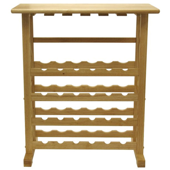 Winsome Wood Vinny 24-Bottle Winee Rack Natural Multiple Finishes Winee Rack Tools