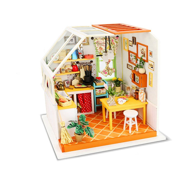 Robotime DG105 DIY Doll House Miniature With Furniture Wooden Dollhouses Toy Decor Craft Gift