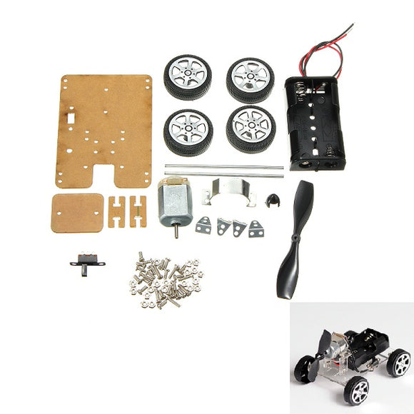 DIY Mini Wind Car 130 Brush Smart Robot Car Kit