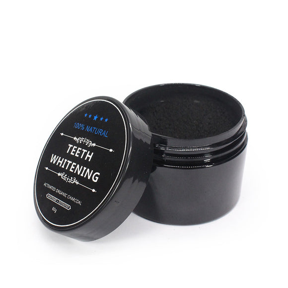 60g Bamboo Charcoal Tooth Powder Black Teeth Powder Whitening Tooth Protection