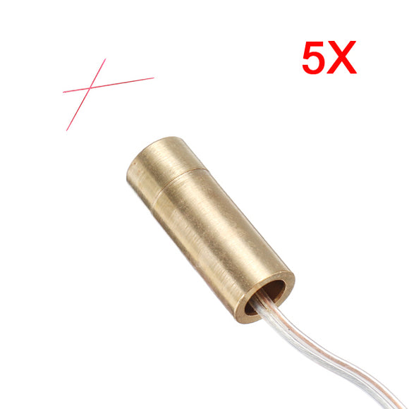 5Pcs 12V 650nM 5mW Cross Laser Diode Module