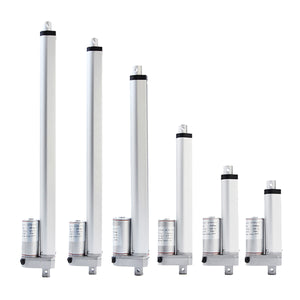 DC 12V 1500N 6mm/s Linear Actuator Motor 50mm-500mm Aluminum Alloy IP54 2-20 Inch Linear Actuator