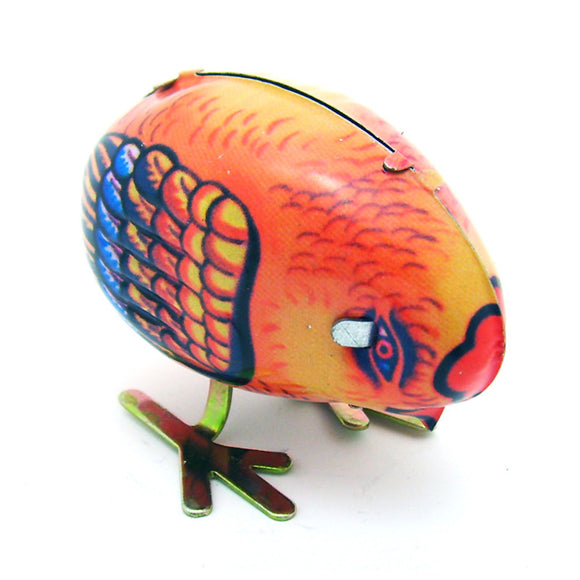 Classic Vintage Clockwork Little Chicken Wind Up Reminiscence Children Kids Tin Toys