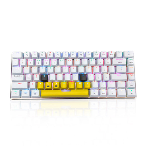 AJazz AK33 82 Keys RGB Backlit bluetooth USB Wired Mechanical Gaming Keyboard