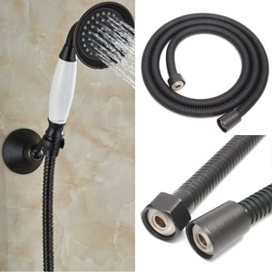 1.5M Bronze Bathroom Stainless Steel Water Shower Pipe Flexible Hose Chrome Tube Rubbed