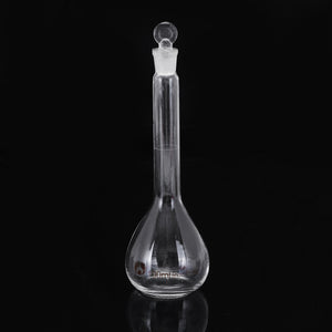 100mL Clear Glass Volumetric Flask w/ Glass Stopper Lab Chemistry Glassware