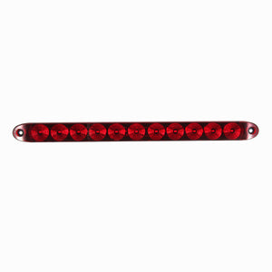 15Inch DC12V Red 4 Wires 11 LED Light Bar Stop Turn Tail 3rd Brake Lights for Truck Trailer