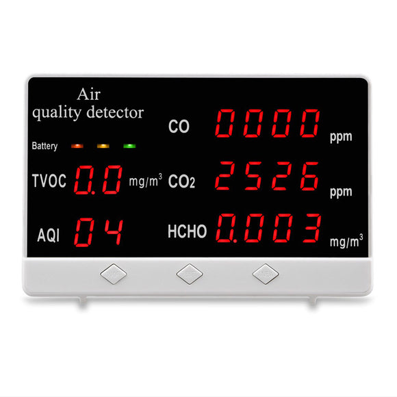 JSM-131CO Indoor Outdoor Air Quality Monitor Detector CO/HCHO/TVOC Tester CO2 Meter Gas Analyzer