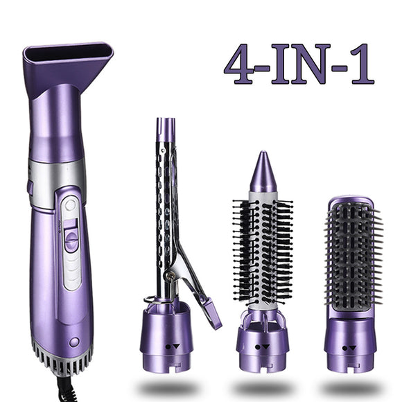 4 In 1 Multifunctional Hair Dryer Brush Set 220V Hot Air Comb Volume Straight Dual-Use Hair Dryer