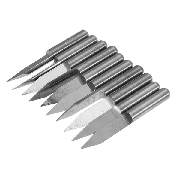 Wolike 10pcs 3.175mm Shank 30 Degree Cutter 0.3mm V-shape Carbide PCB Engraving Bits PCB Drill Bit