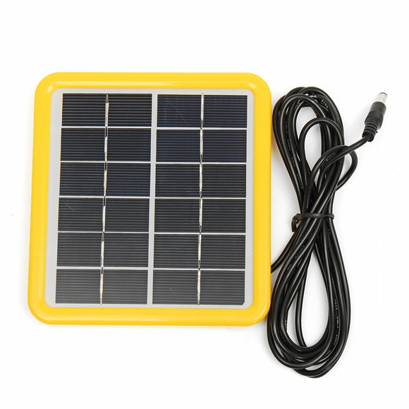 6V 2W 148*138*18mm Laminated Polycrystalline Mini Solar Panel With 3M DC Head Line