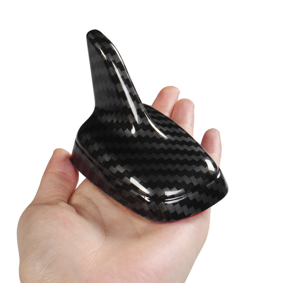 Universal Carbon Fiber Style Car Shark Fin Roof Antenna Radio FM Decorate Aerial