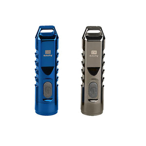 RovyVon Aurora A2 Stainless Steel 550lm Mini Keychain Light EDC LED Flashlight USB Charging LED Work Lamp 130mAh Lithium Battery Hunting Camping Emergency Lantern