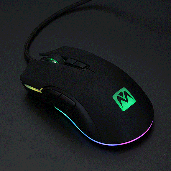 MantisTek GM2 3500DPI Adjustable USB Wired RGB Optical Gaming Mouse