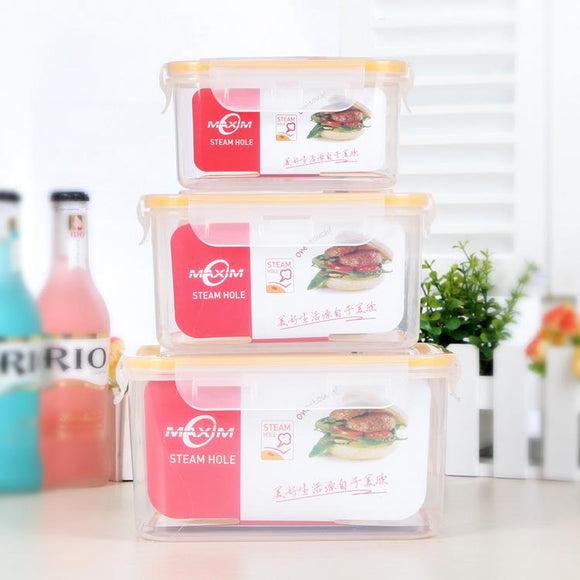 Preservative Box Fridge Refrigerator Rectangular Transparent Plastic Food Storage Box Rack