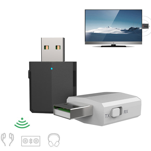 ZF-169P 3 In 1 USB bluetooth 5.0 Adapter Audio Transmitter Receiver Mini Stereo Wireless Adapter with Switch Button for Computer PC Car Kit