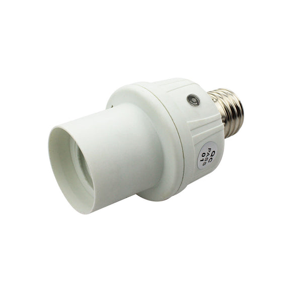 AC220V Light&Sound Control Motion Sensor Socket E27 Base Bulb Adapter Lampholder