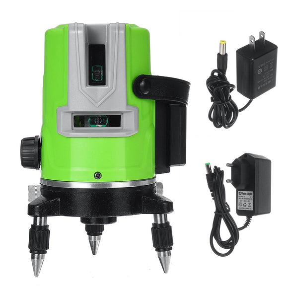 3D 5 Lines Green Laser Level Self-Leveling 360 Rotary Cross Measuring Tool