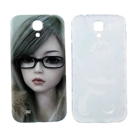 Glasses Girl Embossment Phone Back Cover For Samsung Galaxy S4 i9500