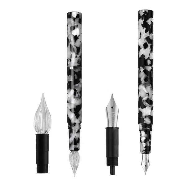Two Pen Nib Mini Delike Nib Pocket Cartridge Fountain Pen EF Dip Pen 1cm Pouch With Gift Box