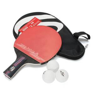 Table Tennis Racket Ping Pong Paddle Short Handle Shake-Hand Indoor Table Tennis