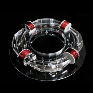 4 Coil Ring Accelerator Cyclotron High-tech Toy Physical Model DIY Kit Children Gift Toys