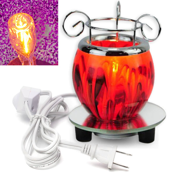 AC100V Electric Scented Warmer Lamp Wax Burner Bulb Fragrance Diffuser Purple Red