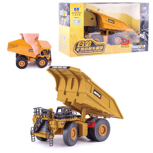 Classic Vintage Alloy Mining Excavator Truck 20CM Dumper Metal Diecast Model Vehicle Toys
