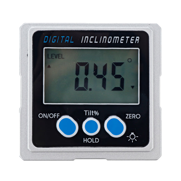 Metal Digital Protractor Angle Finder 360 Inclinometer Spirit Level Ruler w/ Magnetic