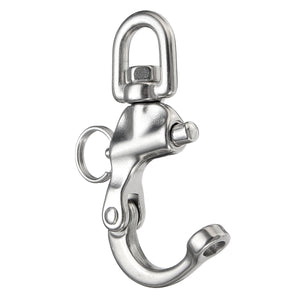 2pcs 316 Stainless Steel Quick Release Boat Anchor Chain Eye Shackle SwiveI Snap Hook