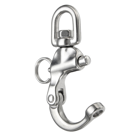 2pcs 316 Stainless Steel Quick Release Boat Anchor Chain Eye Shackle SwiveI Snap Hook
