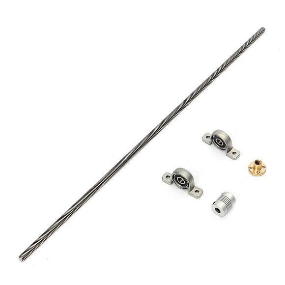 3D printer T8 500mm Stainless Steel Lead Screw Coupling Shaft Mounting Support