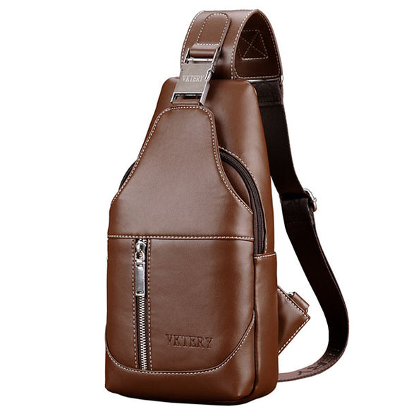 Men Sling Bag Chest Pack Business Casual Multipurpose Backpack Crossbody Shoulder Bag