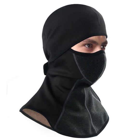 CoolChange Winter Cycling Fleece Thermal Windproof Face Mask Bicycle Skiing Headwear Bike Motorcycle