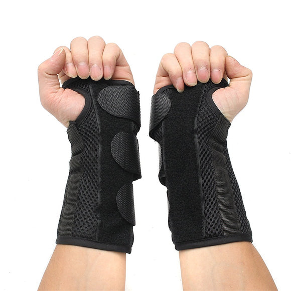 Adjustable Hand Wrist Splint Support Brace Elastic Strap Fracture Sprain Arthritis Protective Band